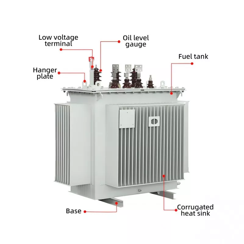 11KV Влез 0,4KV излез Трифазен трансформатор со потопување во масло